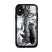 Skin for OtterBox Symmetry Case for iPhone X Skins Decal Vinyl Wrap Stickers Cover - Marble White Grey Swirl Beautiful