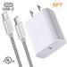 Adaptive Fast Charger Set For New Samsung Galaxy Note 10 6ft Type-C(USB-C) Cable + Adaptive Wall Charger 18w Super Charger