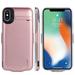 Apple IPhone X / IPhone XS Rechargeable External Battery Portable Power Charger Protective Charging Case 5000mAh with Stand