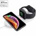 Updated Version 2-in-1 Wireless Charger Compatible with apple Watch Series 4 3 2 1 & Qi-Certified Wireless Charging pad for iPhone XS Max Samsung S9/S8