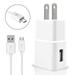 Accessory Kit 2 in 1 Charger Set For BLU Tank Xtreme 2.4 Cell Phones [3.1 Amp USB Wall Charger + 3 Feet Micro USB Cable] White