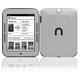 Skinomi Carbon Fiber Silver Skin+SP for B&N Nook Simple Touch with Glowlight