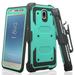 For Samsung Galaxy J3 2018 Case Galaxy J3 Orbit /3 Star/J3 V 2018/J3 Achieve/J3 Aura/Express Prime 3/Amp Prime 3 Case Shock Proof w[Built In Screen Protector] Holster Teal