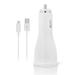Sprint Samsung Galaxy S7 edge Adaptive Fast Charger Micro USB [1 DUAL Car Charger + 5 FT Micro USB Cable] AFC uses dual voltages for up to 50% faster charging! - WHITE - Bulk Packaging