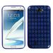 Dark Blue Argyle Candy Skin Cover For Samsung Galaxy Note Ii T889i605n7100