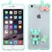 Mybat T-clearmint Green Gummy Cover With 2 Bears For Apple Iphone 6 Plus