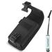 Vertical Rugged Canvas Case Pouch for Sharp Aquos S3 (Fits w/ Otterbox Defender Symmetry Commuter / Lifeproof Case On) + MND Stylus