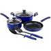 Oster 7 Piece Non Stick Aluminum Cookware Set in Blue