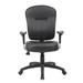 Boss Black Leather Task Chair W/ Adjustable Arms
