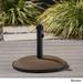 Tulare Outdoor 33 lbs Circular Concrete Umbrella Base by Christopher Knight Home - N/A