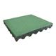 Rubber-Cal Eco-Safety Interlocking Playground Tiles - 2.50 x 19.5 x 19.5 Inch - 4 Pack - 11 Square Feet Coverage - Green