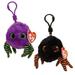 TY Halloweenie Beanie Babies - Set of 2 (Spidey & Crawler) (key clip - 3 inch)