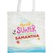 Summer Holidays Custom Tote Bag, Sizes 11" x 14" and 14.5" x 18"