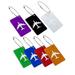 Outdoor Airport Luggage Handbag Name Address Message Label Tag Card Holder Assorted Color 7pcs