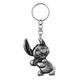 Metal Key Chain - Disney - Stitch - Pewter New 85921