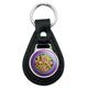 Black Leather Willy Wonka and the Chocolate Factory Logo Keychain