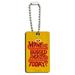 Sesame Street Have You Hugged a Monster? Wood Wooden Rectangle Keychain Key Ring