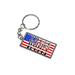 These Colors Don't Run - US Flag Metal Rectangle Keychain