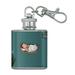 Baby Moses in a Basket Christian Stainless Steel 1oz Mini Flask Key Chain