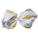 JoJo Siwa Large Cheer Hair Bow (White w/Pastel Bows)