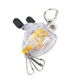 OTVIAP Portable Fishing Reel Keychain Key Ring with Retractable Steel Wire Belt Clip Lock Buckle, Fishing Reel Key Ring, Fishing Keychain