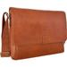 Hidesign Aiden Leather Business Laptop Messenger Crossbody Bag