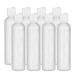 MoYo Natural Labs 4 oz Travel Bottles, Empty Travel Containers with Disc Caps, BPA Free HDPE Plastic Squeezable Toiletry/Cosmetic Bottles (Neck 24-410) (Pack of 8, HDPE Translucent White)