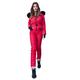 Women's Snowsuit Ski Suit Snowboard Suit Winter Jumpsuit Extremely Warm with Faux Fur Hood Ski Jacket Thickened Winter Jacket Hooded Jacket for Skiing