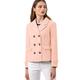 Allegra K Women's Elegant Coats Notched Lapel Double Breasted Short Pea Coat Pink 8