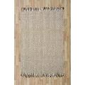 Modern Style Rugs - Jute Wool Herringbone, Sisal, Natural Fibre, Flatweave, Tassel, Large Natural Jute Rug 160x230cm (5ft 3 inch x 7ft 7 inch)