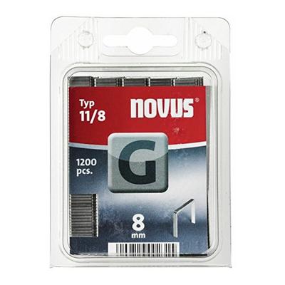 Novus - Flachdrahtklammer G11 8mm g, (1200 Stk)