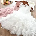 Printemps Dentelle Filles Robe Princesse Vêtements Décontractés Enfants Fête D'été Vêtements Enfant