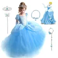 Disney-Cendrillon Cosplay fur s Up pour filles vêtements pour enfants Noël fête d'Halloween