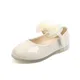 Chaussures en cuir PU verni avec nœud papillon en dentelle pour enfants plates pour filles en bas