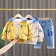 Vêtements de sport pour enfants sweats à capuche patchwork pour garçons et filles veste pour