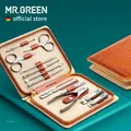 MR.GREEN – Kit de manucure 12 en 1 Kit complet de pédicure professionnelle en acier inoxydable avec