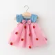 Robe d'été de princesse pour bébé fille de 1 an vêtements de fête d'anniversaire 2024