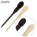 SAIANTTH – brosse à blush Yachiyo Kabuki 3 couleurs, poils de chèvre synthétiques perse, en rotin