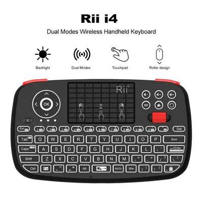 Rii i4-Mini clavier Bluetooth rétro4.2 souris TouchSub contrôle à distance pour Windows Android