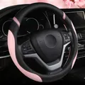 Juste de volant de voiture en cuir universel housse de volant mignonne mode femmes filles