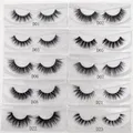 Visof123-Faux cils faits à la main maquillage naturel faux cils paillettes emballage 1 paire