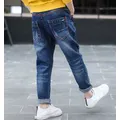 IENENS-Jeans droits slim pour garçons de 4 à 11 ans pantalons classiques en denim vêtements