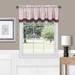 Wide Width Westport Window Curtain Tier Pair and Valance Set by Achim Home Décor in Burgundy (Size 58" W 36" L)