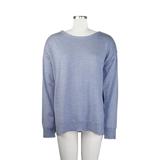 J. Crew Sweaters | J. Crew Euc Merino Wool Zip Shoulder Sweater Md | Color: Blue | Size: M