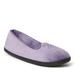 Dearfoams Rebecca Velour Closed Back - Womens M Purple Slipper Medium