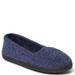 Dearfoams Rebecca Chenille Closed Back - Womens XL Blue Slipper W