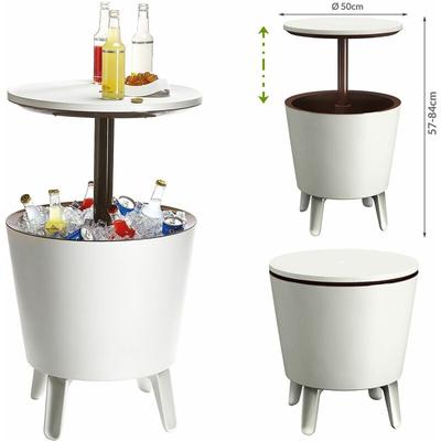 Beistelltisch Getränkekühler Cool Bar Cocktailtisch Partytisch Stehtisch Garten Balkon 50x57-85 cm Image