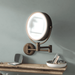 7 Wall Mounted LED VINTAGE Lighted Makeup Mirror - 10x/1x Magnifying Vanity Mirror 3 Tones Light 360 Swivel Bronze Oil-Rubbed Finish