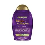 OGX Thick & Full + Biotin & Collagen Extra Strength Volumizing Shampoo with Vitamin B7 & Hydrolyzed Wheat Protein for Fine Hair. Sulfate-Free Surfactants for Thicker Fuller Hair 13 Fl Oz