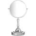 Sagler Vanity Mirror Chrome 6-inch Tabletop Two-Sided Swivel with 10x Magnification makeup mirror 11-inch Height Chrome Finish
